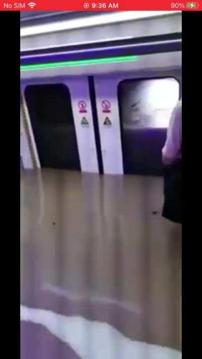 Subway submerged in flood, Zheng-zhou, China, 07/20/2021