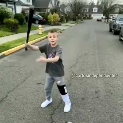 Epic baseball trick shot oops