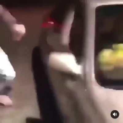 His fist's are gonna be in so much pain once that adrenaline runs out😬