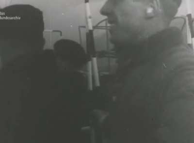 A British torpedo plane is attacked by anti-aircraft guns (1943) 