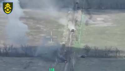 Massive Russian armored column and numerous enemy motorbikes destroyed by Ukrainian 31st Mechanized Brigade. Zaporizhzhia front, April 2025