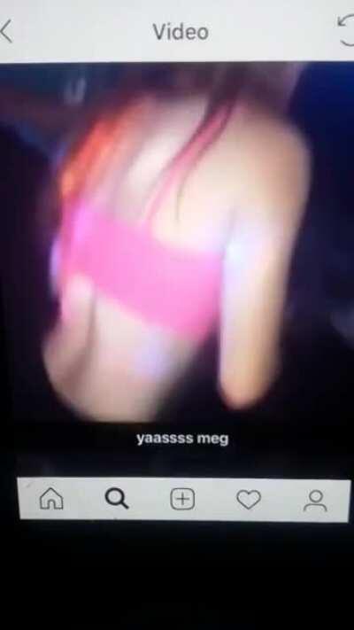 Megan was underage drinking during this moment.