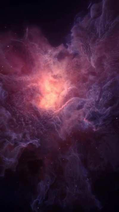 A journey through a nebula using physics and mathematics [Directed and Designed by Teun van der Zalm]