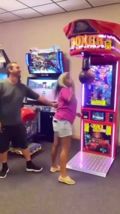 She knocked herself out.