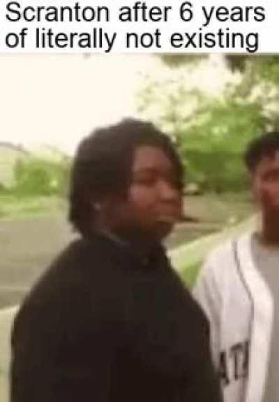 Starts existing menacingly