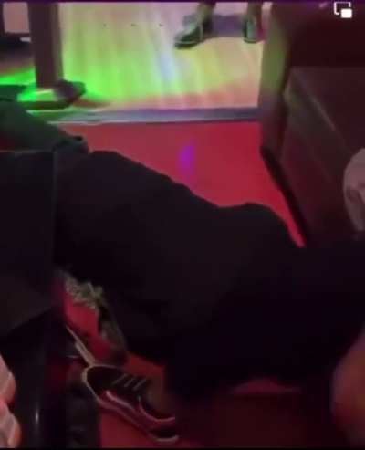 Gf KO’s bf with bowling bowl and then throws the evidence for a strike.