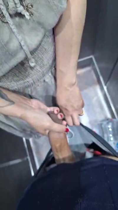 Quick before someone gets on the elevator