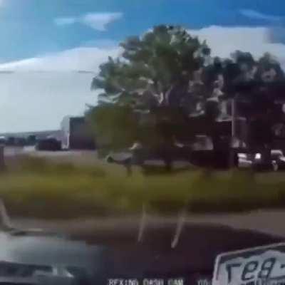 Just a guys vibe being interrupted on the way to work.