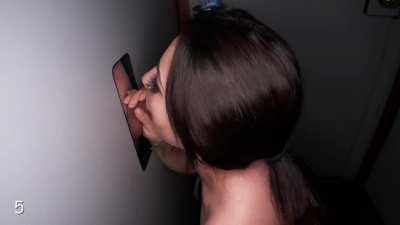 cute new spinner working on a gloryhole