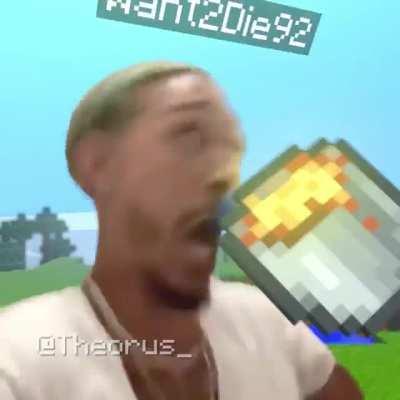 I throw my diamond pickaxe in the lava by accident