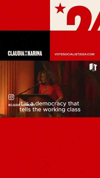 Democracy in the U.S. is bourgeois democracy, it is not a people’s democracy. It is a democracy that tells the wealthy, “You have the right to exploit, to extract, to kill the working class.”