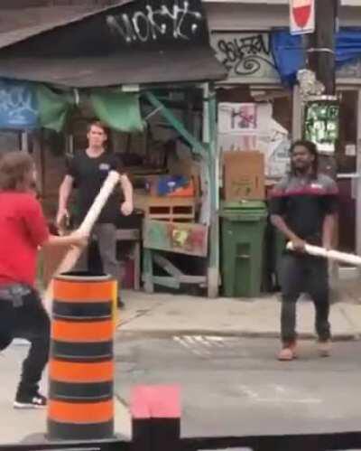 Red shirt guy failing at fighting miserably