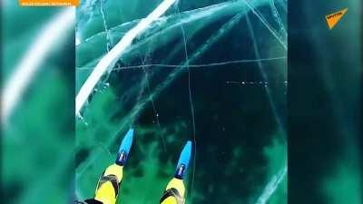Skating on CLEAR ice - even if it is thick enough