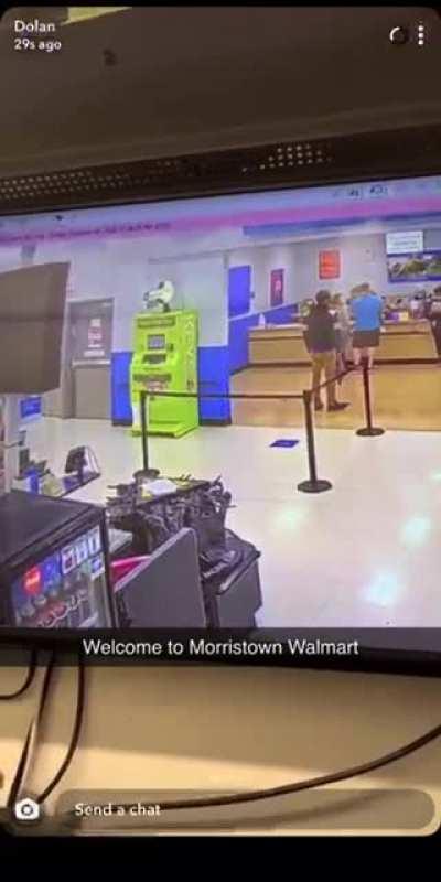 Just another day as a Walmart employee