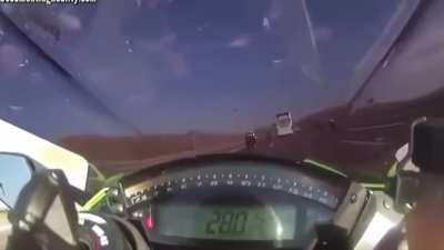 Speeding on a bike