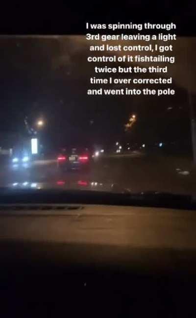 Old Friend MS and HS friend crashes his second car.