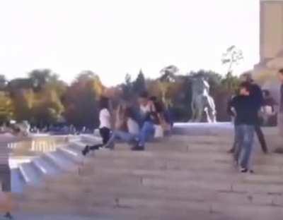 Exemplares de jovens machos tuga no habitat natural