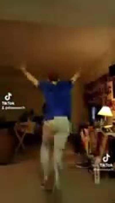 the neighbor upstairs at precisely 3:33 AM