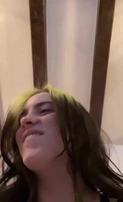 Ayo Billie Eilish is wylin on Instagram