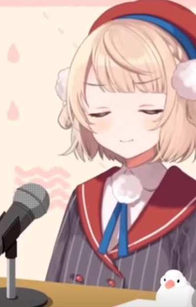 Ui Shigure's reverse wink