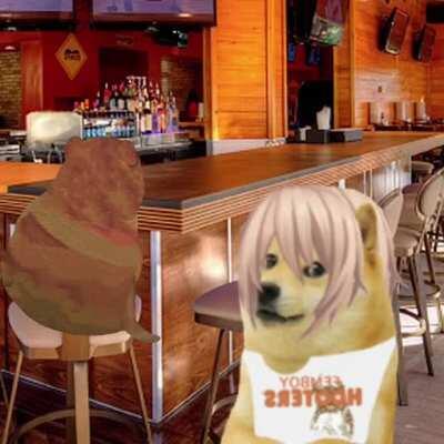 Cheems, the absolute king, stands up a whore femboy trying to hit on him