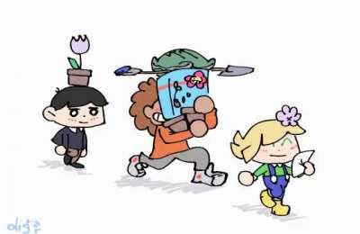 [oc] Kel helps set up a gardening date :]