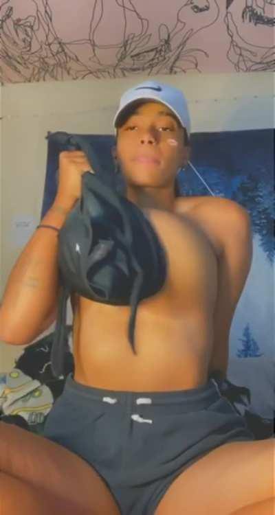 Betty Busty Ebony Bouncing Tits Huge Tits Big Tits Porn GIF by Pinky_Hunter