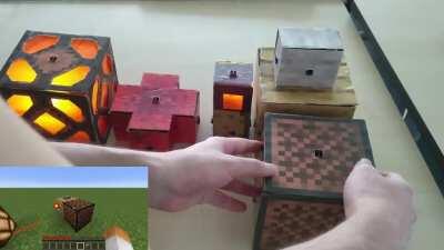 We made fully modular Redstone blocks for our hardware course! Got the highest grade :)