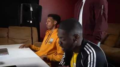 Me watching the live stream and new music video