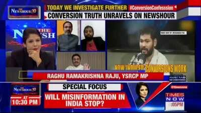 so many people called me crazy when I said Christians would be 20% in AP. this MP says it's more around 25%, because converts don't declare their religion to avail reservations