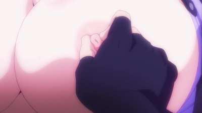 Playing with her body and boobs (Masou Gakuen HxH)