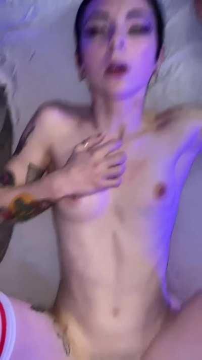 We got a new Fuck Machine and Alice came over to try it out 😏🔥 the whole shoot will be on our OF 🖤