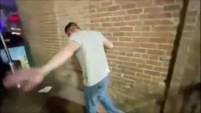 Woman maces her friend as a joke