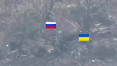 Ukrainian soldier kills Russian soldier in close combat after he tried to jump into his trench, Donetsk region [unknown date]
