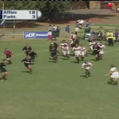 Rare Footage of AB De Villiers representing Affies in 2002 (Rugby)
