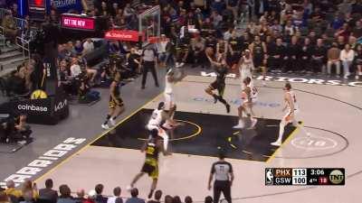 [Highlight] Steph Curry gets the basket and one on a drive to the basket