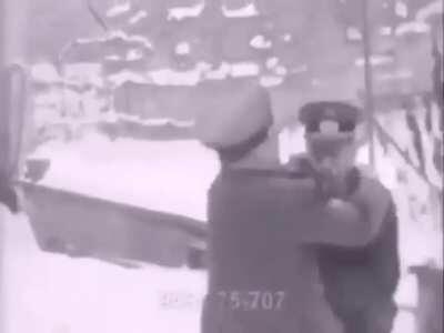 German officers playing in snow!😊😊😊☺️☺️☺️☺️