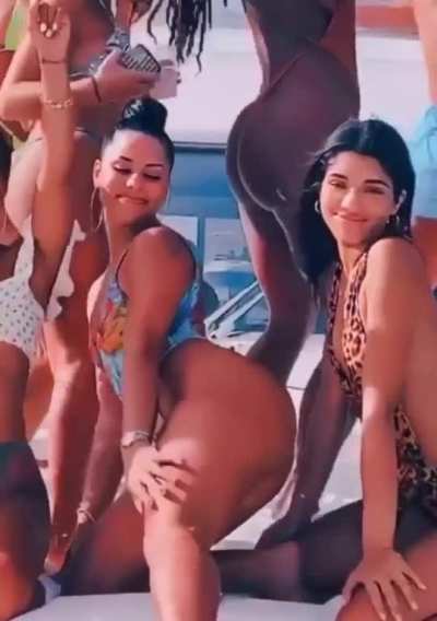 Who’s the girl twerking on yovanna ???