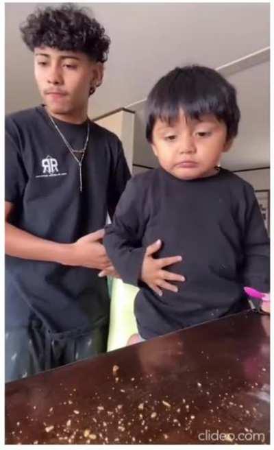 He was just tryna help him clean