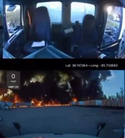 Dashcam Captures Plane Crash