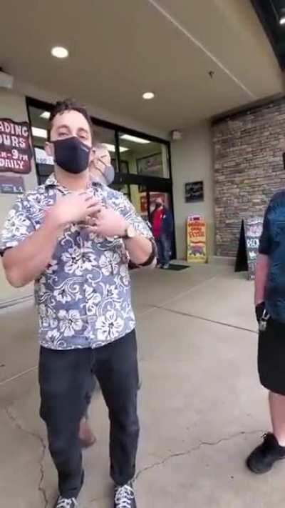 Trader Joe's manager rejecting entitled anti-masker Karens