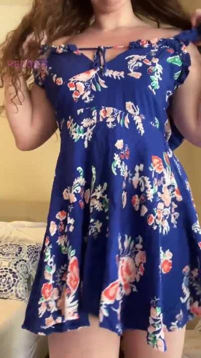 it's my favorite sundress but I'll take it off just for you 😇