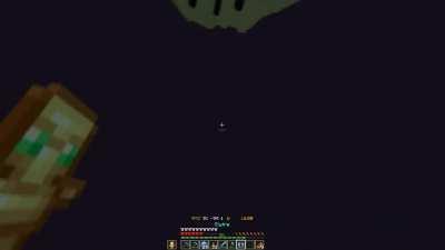 An enderman picked up a block the FRAME before I jumped on it.