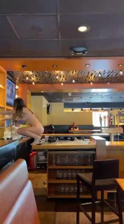 Crazy naked lady destroys bar and gets tazed