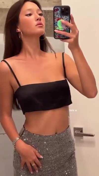 Lily Chee's sheer skirt. Part 2