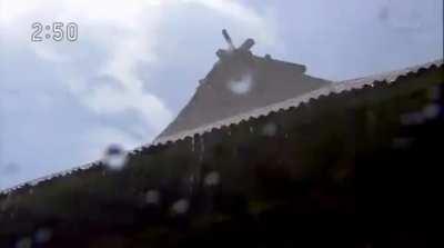 A town in Japan installed 59 autonomous water cannons to protect their UNESCO World Heritage historic buildings from fires