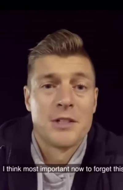 Cool, calm and collected. “At the end we are Real Madrid. We always look forward to these kind of games” - Kroos regarding the draw today.