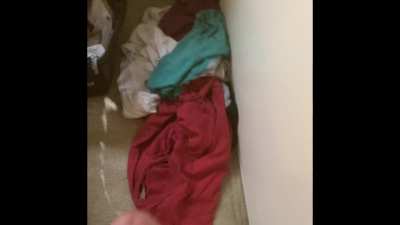 The ultimate “cumming in clothes” video , lol.