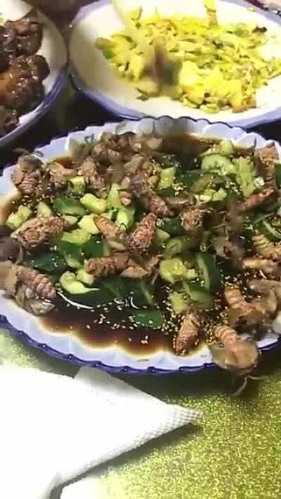 吃午饭了，家人们