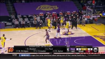 [Highlight] Schroder takes the ball from CP3 but CP3 shoves him to get possession back